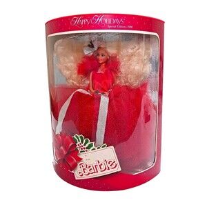 1988 Happy Holidays Barbie Doll Special Edition Mattel #1703 NRFB Vintage Boxed